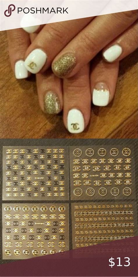 chanel stickers for ornaments|Chanel stickers for nails.